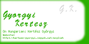 gyorgyi kertesz business card