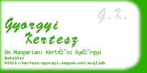 gyorgyi kertesz business card